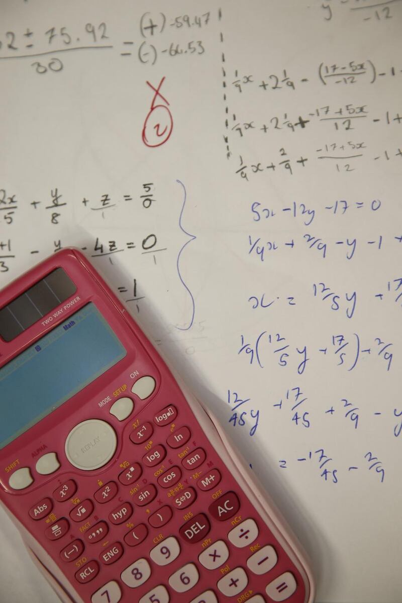 Project Sums, a free maths grinds club at Trinity College Dublin. Photograph: Nick Bradshaw.