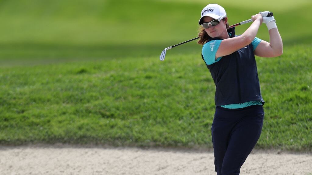Leona Maguire carded a seven-under 65 to take an early  share of the clubhouse lead at the LPGA Meijer Classic at Grand Rapids in Michigan. Photograph: Jed Jacobsohn/Getty Images