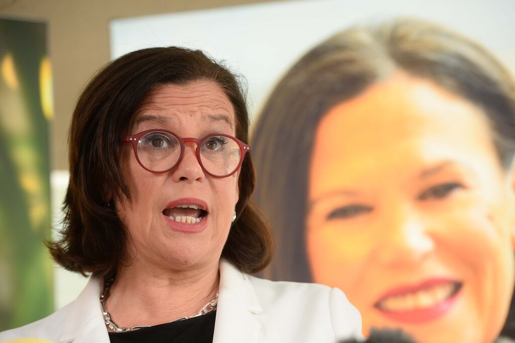 Sinn Féin president Mary Lou McDonald did not commit to remaining in the Left group after next European elections. Photograph: Mark Marlow/PA Wire