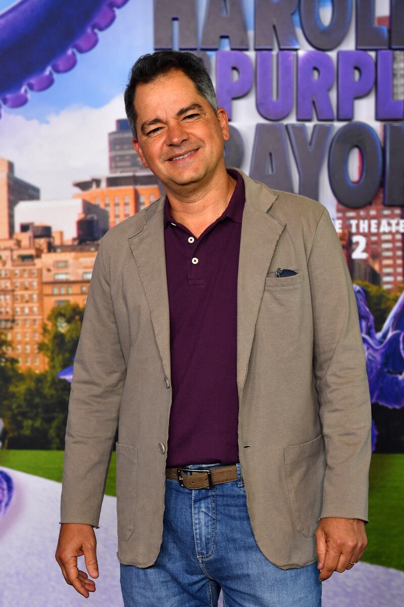 Director Carlos Saldanha attends the Harold and the Purple Crayon screening at the Culver Theatre in Culver City, California last week. Photograph: Valerie Macon/AFP via Getty Images