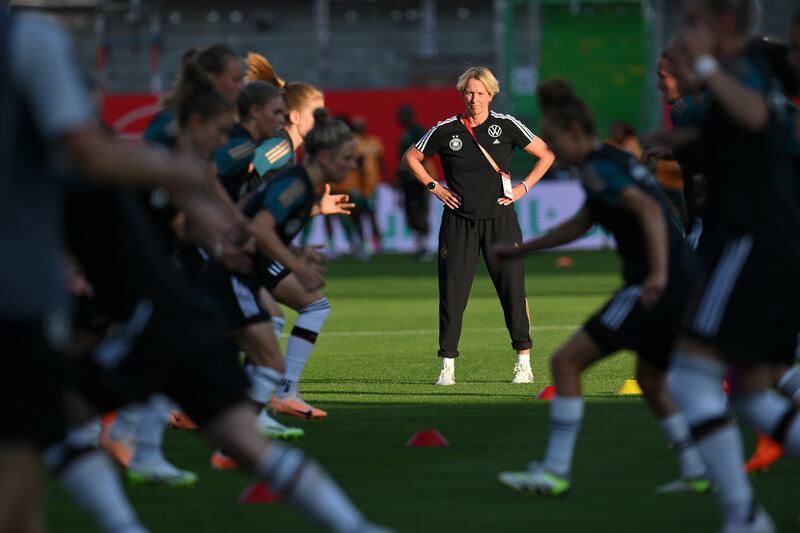 Martina Voss-Tecklenburg's Germany are a joy to watch, especially with Alexandra Popp fit again. Photgoraph: Sebastian Widmann/Getty Images