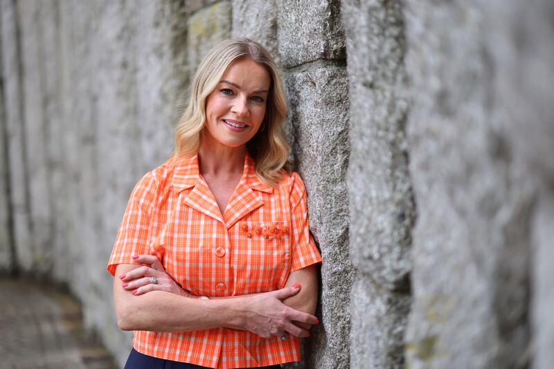 Claire Byrne at St Stephen's Green, Dublin. Photograph: Dara Mac Dónaill