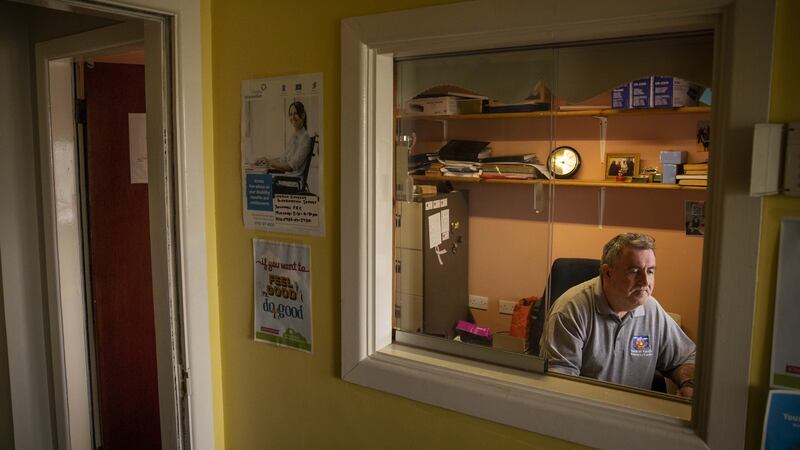 Jimmy Prior of Southhill Family Resource Centre, Limerick City.  “We still have people, particularly in this area, that do not have internet,” he says.  Photograph: Cathal Noonan