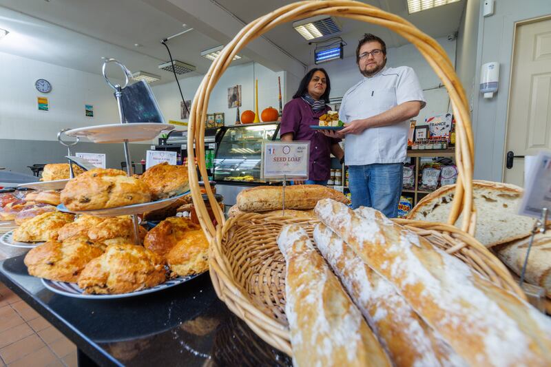 Ashika Kuar and Julien Toudic at Lekker Food Collection. Photograph: Dylan Vaughan.

