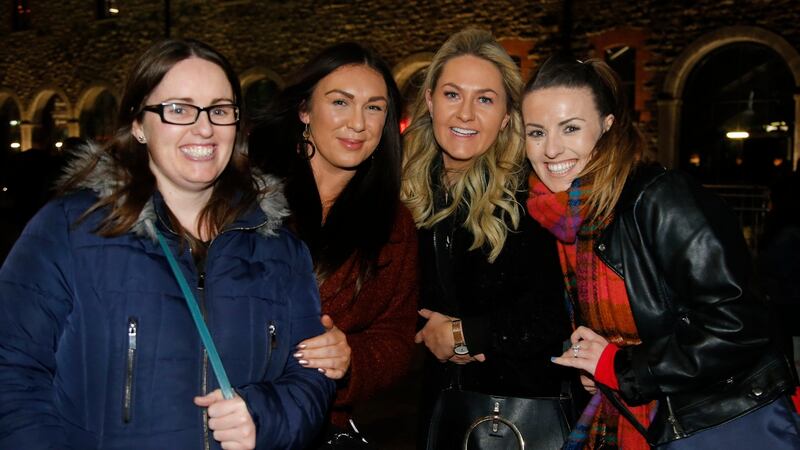 Fans Donna McMaugh, Andrea Blackwell, Orla Nolan and Linda Dunleavy at Boyzone’s final Irish show at the 3Arena in Dublin. Photograph Nick Bradshaw/The Irish Times