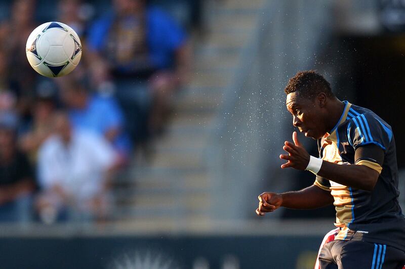 Freddy Adu of the Philadelphia Union during a match against Chicago Fire in Chester, Pennsylvania in 2012. Photograph: Drew Hallowell/Getty Images