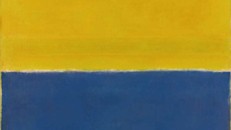 Detail from Mark Rothko’s Untitled (Yellow and Blue), dating from 1954