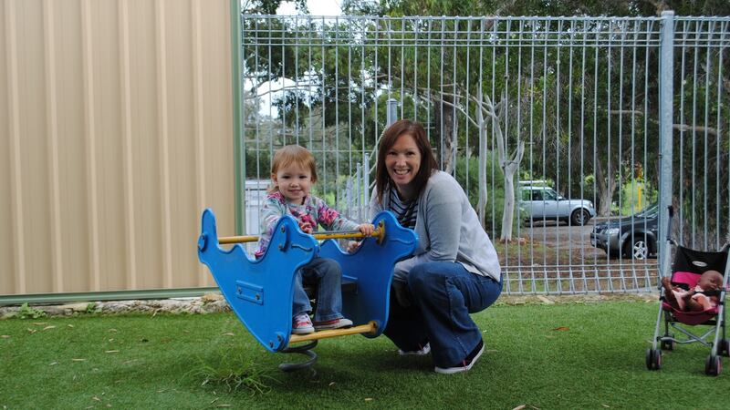 Maria Homan with daughter Ava (2).