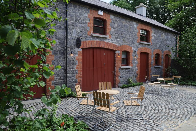 Ómós: Courtyard of guest house. Photograph: Bryan O’Brien