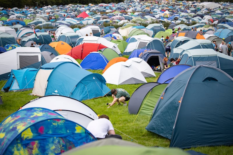 The campsite at Curraghmore Estate, Co Waterford. Photograph: Dan Dennison
