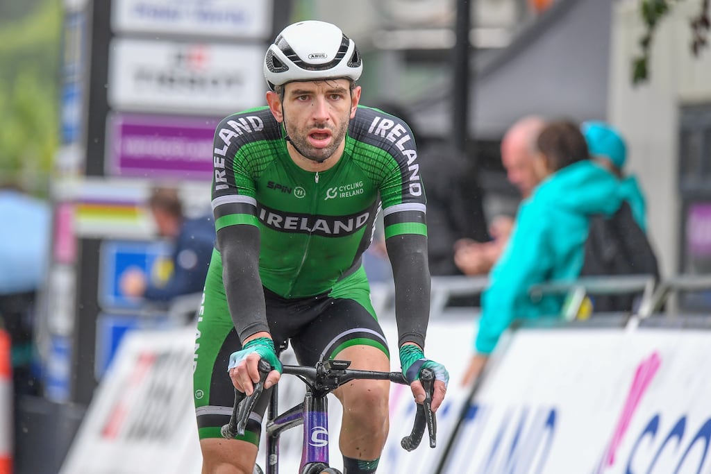 Men’s C4 Road Race - Ronan Grimes of Ireland finishing second. Photograph: Richard Blaxall/SWpix.com
