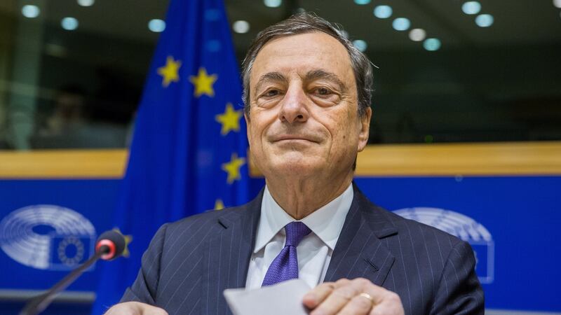 Mario Draghi will depart the ECB top job ten months after the SSM position is filled. Photograph: ECB
