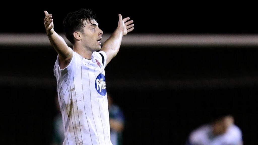 Dundalk’s Richie Towell scored the winner from the spot against Athlone Town. Photograph: Inpho