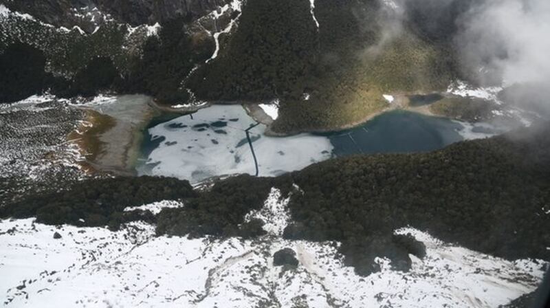 A view from the Routeburn track. Pavlina Pizova and Ondrej Petr began hiking the route before losing their way and Petr slipped to his death. Photograph: NZ Police