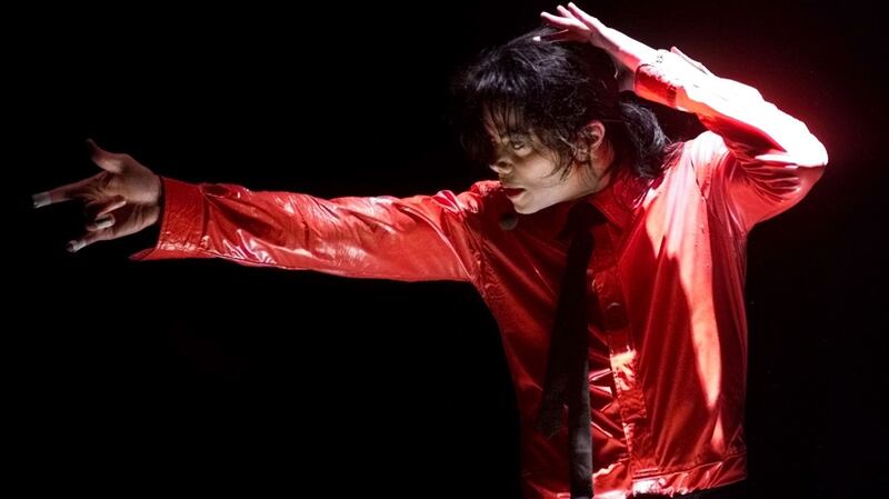 Pop singer Michael Jackson performs at ‘A Night At The Apollo’,  at New York City’s landmark Apollo Theater in the Harlem section of Manhattan. Photograph: Reuters/Mike Segar