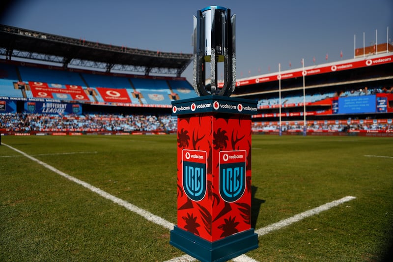 A general view of the URC trophy in Pretoria. Photograph: Steve Haag/Inpho