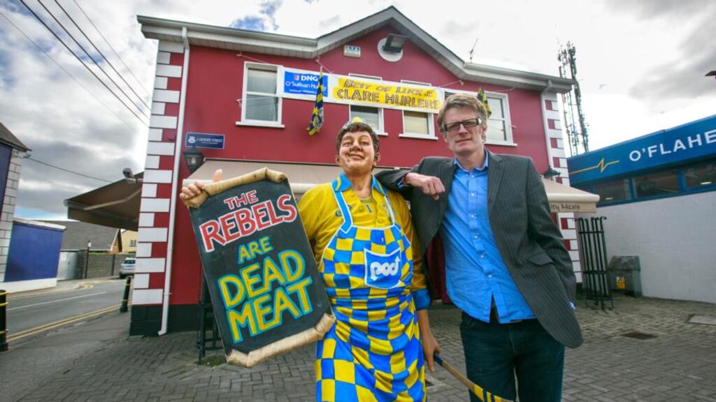 Fighting talk: Joe Ó Muircheartaigh  in Ennis, Co Clare. Photograph: Brian Gavin/Press 22