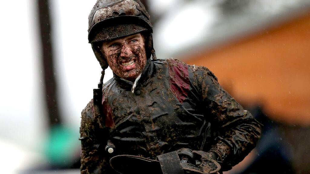 Jockey Jody McGarvey in the 2019 National Hunt finale at Leopardstown. Photograph: Bryan Keane/Inpho