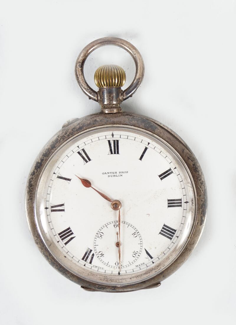 Sterling silver pocket watch by Ganter Bros Dublin, €100-€150