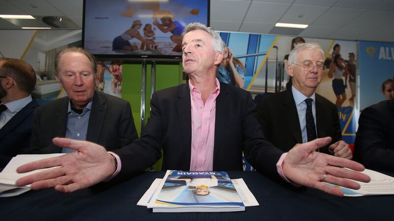 Ryanair boss Michael O’Leary  speaks during the agm at the airline’s Dublin headquarters: Can he – or another person – change the company’s management style? Photograph: Niall Carson/PA Wire