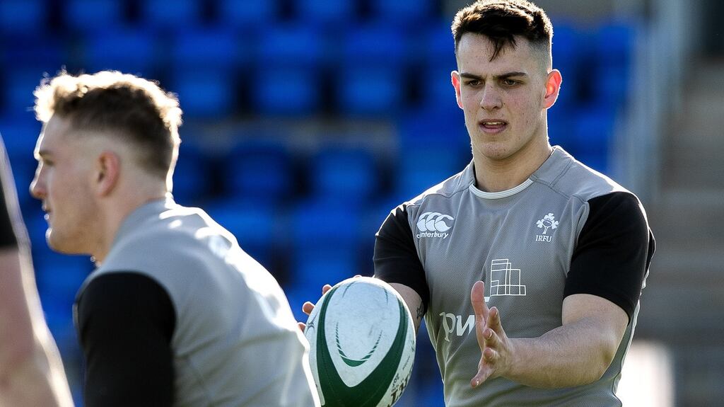 James Hume returns to Ireland’s right win in the side to face England. Photograph: Morgan Treacy/Inpho
