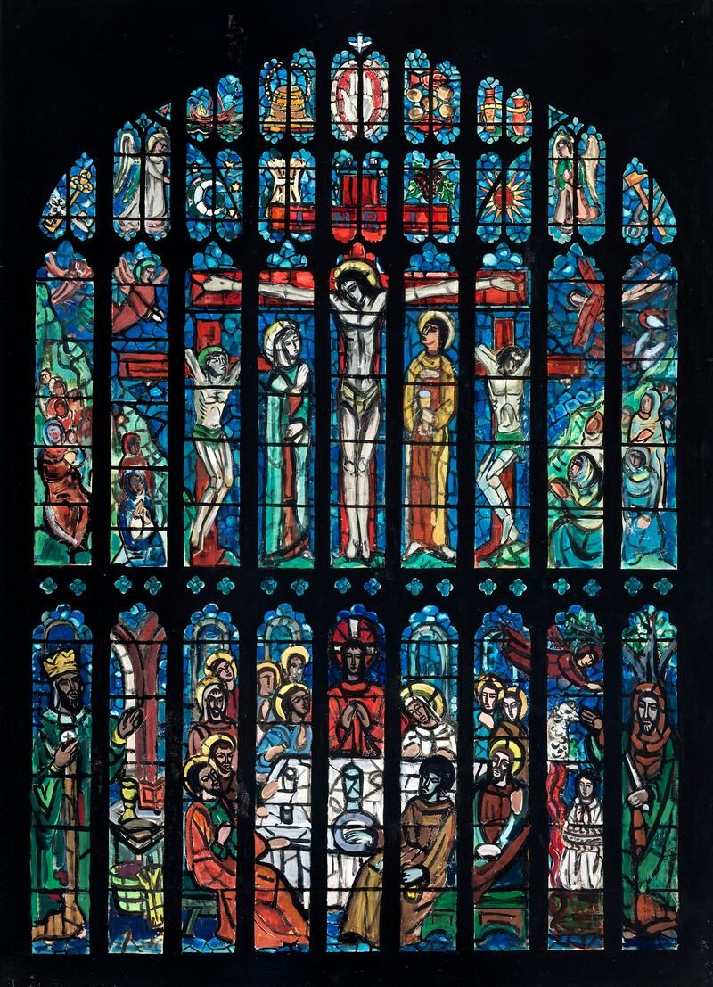 The Art of Friendship: the East Window at Eton College chapel, by Evie Hone. Photograph © Geraldine Hone, Kate Hone and the FNCI/National Gallery of Ireland