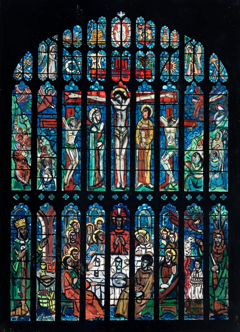 The Art of Friendship: the East Window at Eton College chapel, by Evie Hone. Photograph © Geraldine Hone, Kate Hone and the FNCI/National Gallery of Ireland