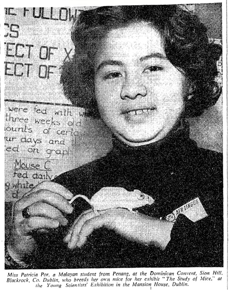 January 5th, 1965: Patricia Por at the Young Scientists' Exhibition