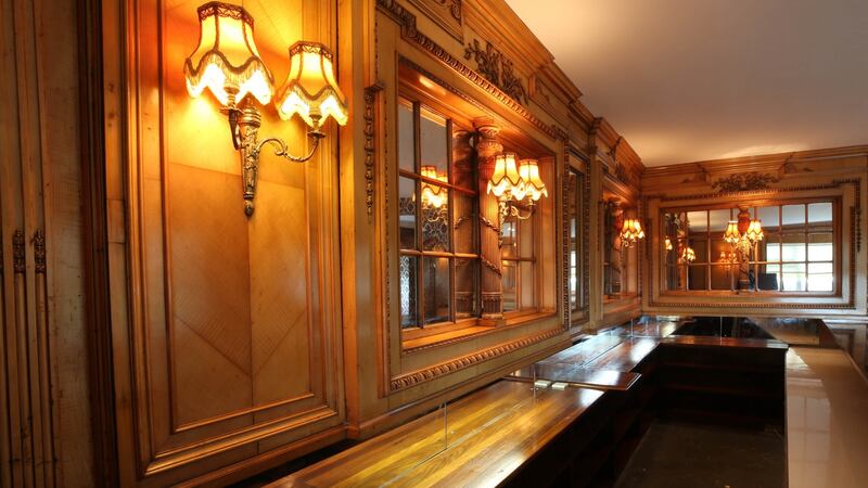 Maple panelling from the  HMHS Britannic’s second-class library