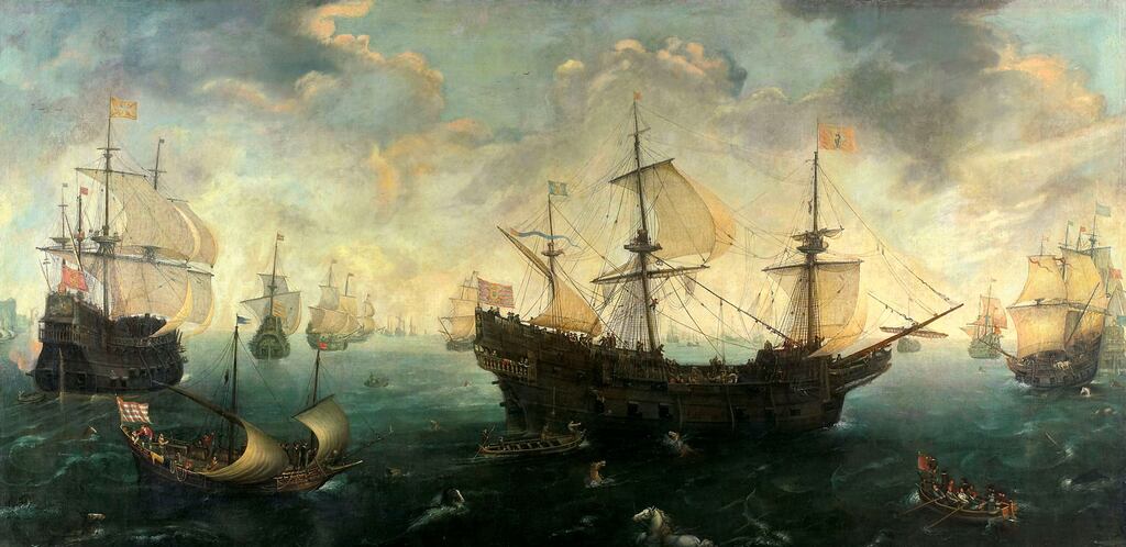 The Armada Sails Along the English Coast. Image: courtesy of the Rijksmuseum