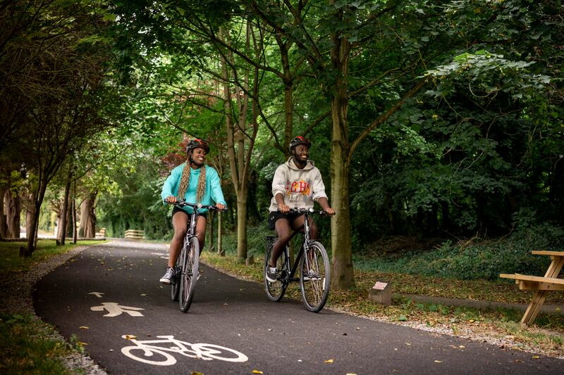 Limerick Greenway is a great way to get outdoors, travel as a group, with the family or get to spend one-on-one cycle time. Photograph: Don Moloney