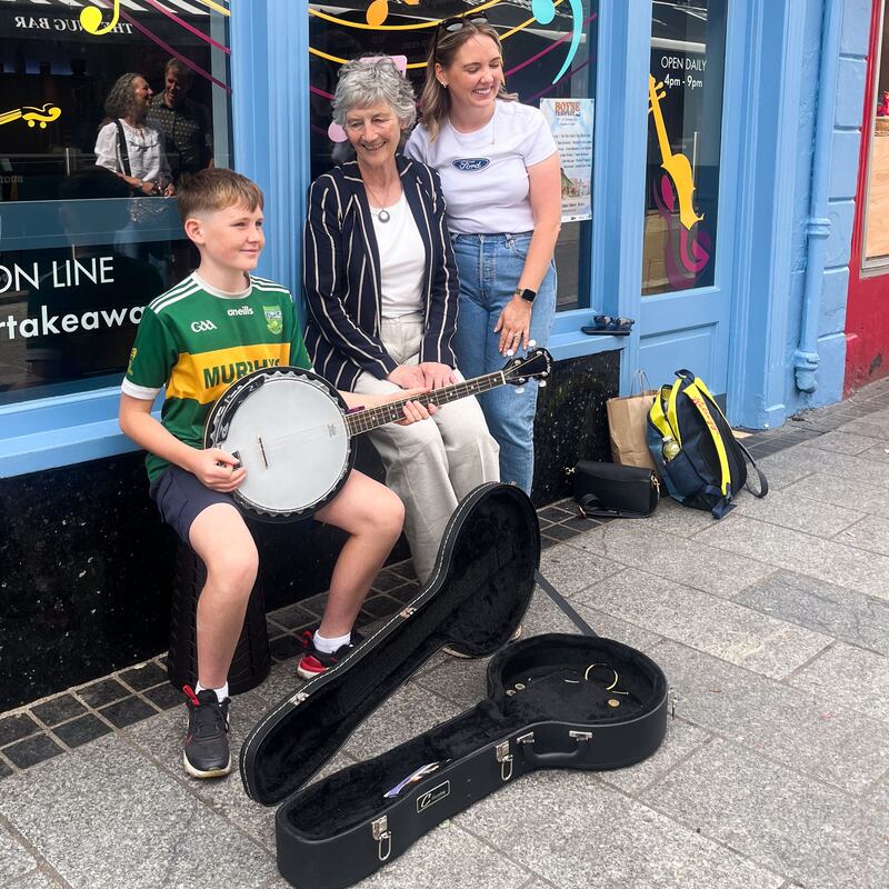Independent TD and presidential candidate Catherine Connolly in Wexford during Fleadh Cheoil na hÉireann. Photograph: X