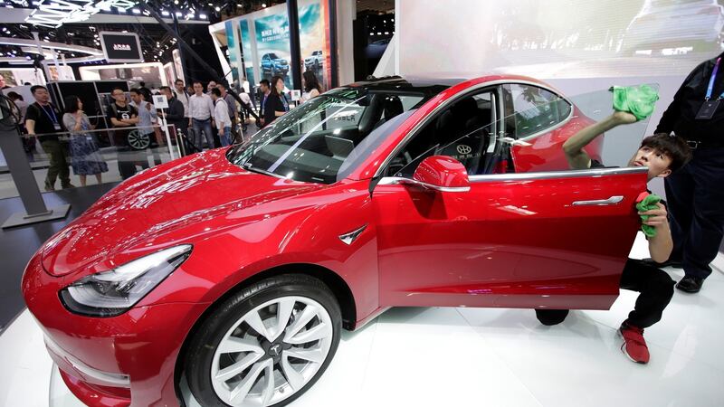 The Tesla Model 3.