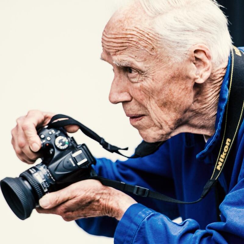Photographer Bill Cunningham. Photograph:  Noam Galai/Getty