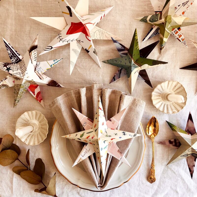 3D paper stars