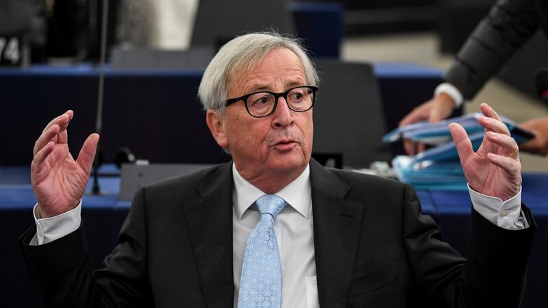 Jean-Claude Juncker said the withdrawal agreement on offer was the ‘best deal possible’. Photograph: Patrick Seeger/EPA