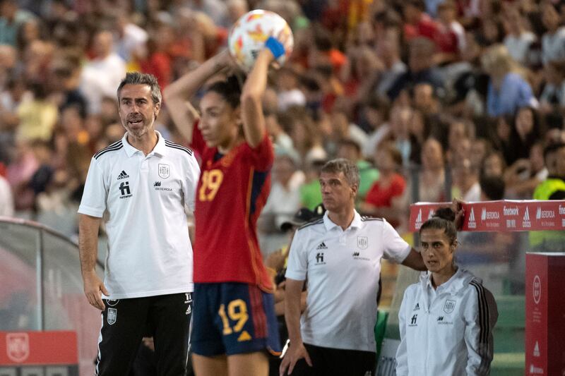 Spain manager Jorge Vilda is preparing for his second World Cup at the helm. Photograph: Getty Images