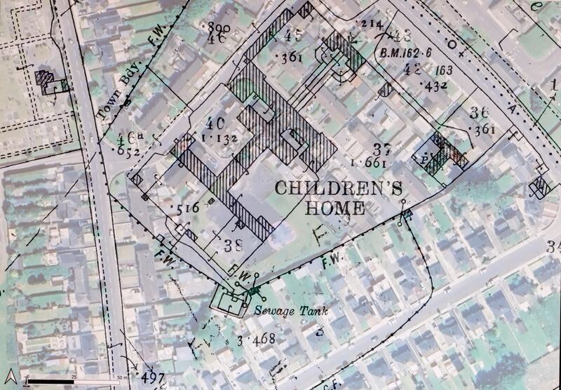 Historical maps of the mother and baby institution. Photograph: PA