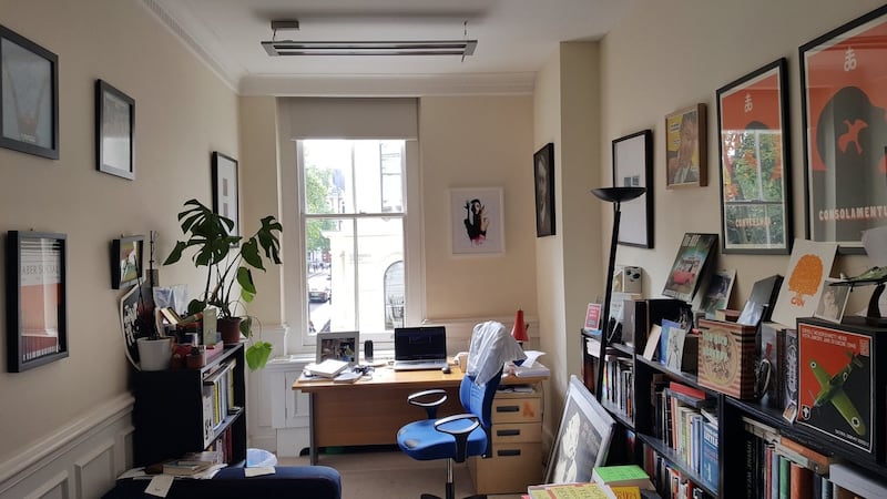 Lee Brackstone’s  old office at Faber & Faber,  where he worked for 23 years.