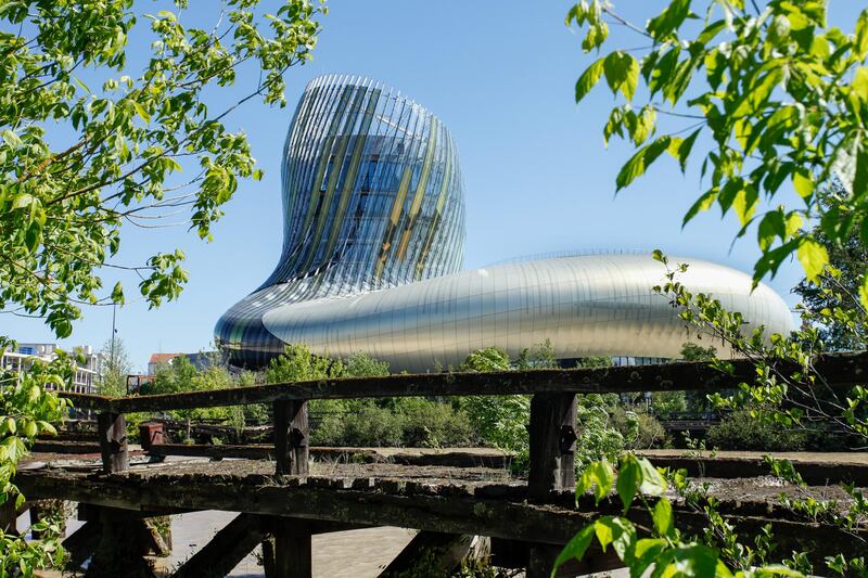La Cité du vin in Bordeaux is dedicated to all things vinous; the building takes inspiration from swirling wine in a decanter or glass