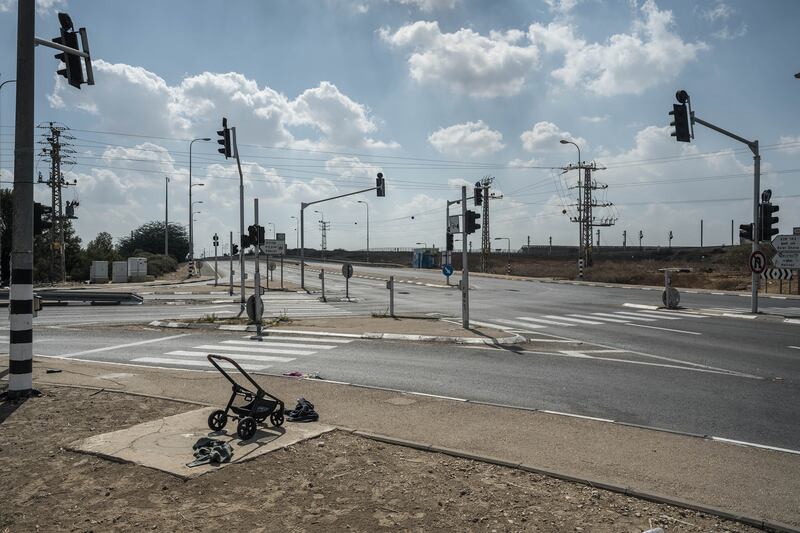 Sderot, a city in southern Israel, five days after Hamas militants attacked on October 7th. Photograph: Sergey Ponomarev/New York Times.
                      