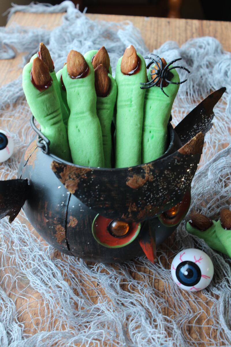 Witch’s fingers biscuits