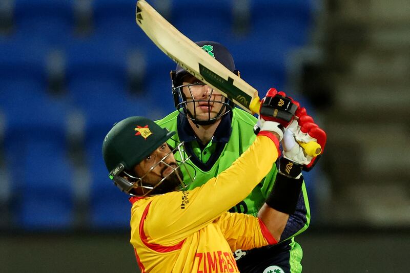 Sikandar Raza offered little joy to Ireland's spinners in Monday's defeat. Photograph: David Gray/AFP via Getty Images 