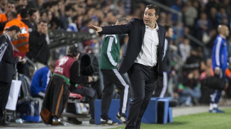 Don’t rule out Marc Wilmots getting his hands on the trophy in July. Photograph: Getty