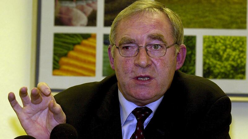Minister for Agriculture  Joe Walsh in March 2001: he was praised for the sense of calm he showed during the foot-and-mouth disease outbreak.