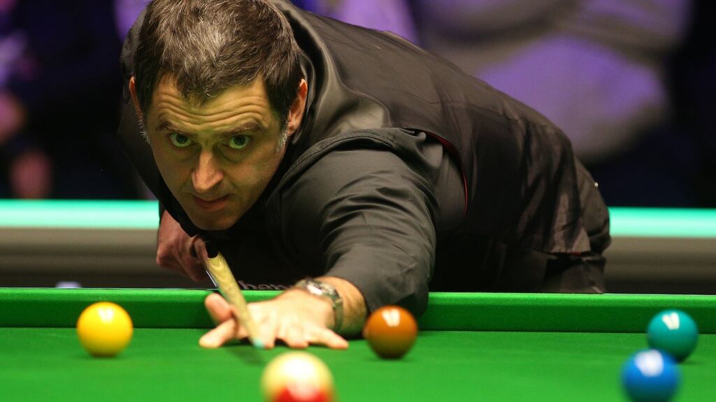 Ronnie O’Sullivan will begin his bid to win a sixth world snooker title against Thailand’s Thepchaiya Un-Nooh. File photograph: PA