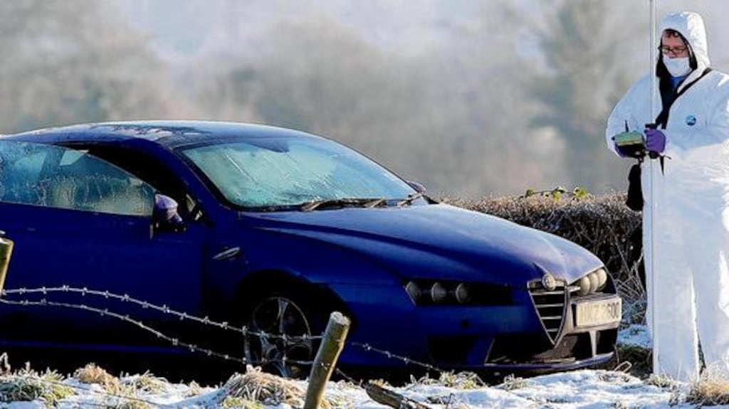 The scene of yesterday's attempted murder .