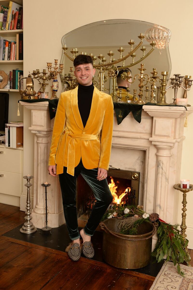 James Kavanagh   wearing Asos and Gucci. Photograph: Alan Betson