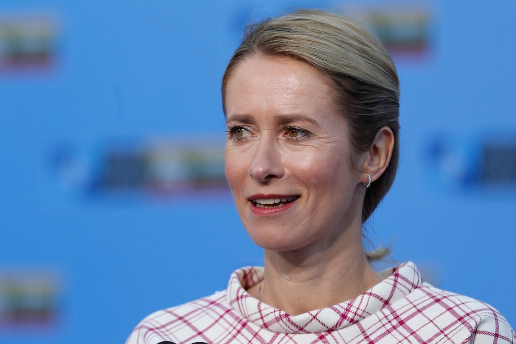 Estonia’s Prime Minister Kaja Kallas: put on Russia's 'wanted' list. Photograph: Mindaugas Kulbis/AP
