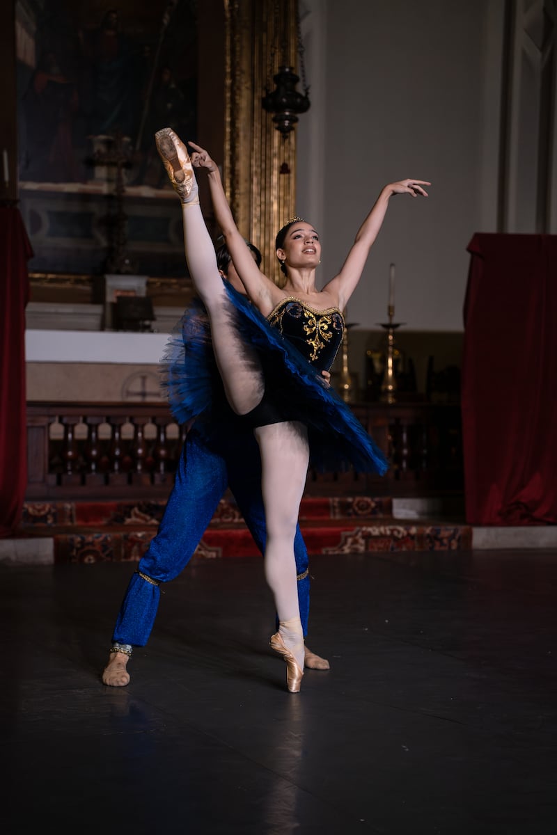 A ballerina in Il Balletto di Venezia. Photograph: Ula Blocksage